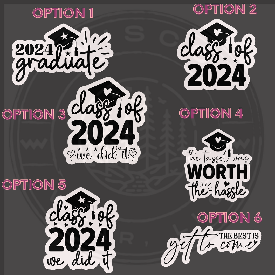 Class of 2024 Graduation Stickers