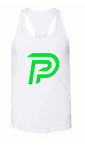 Load image into Gallery viewer, Prime White Tank Top - Lime Green Logo
